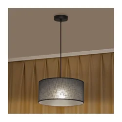 Luster na sajli ALBA 1xE27/15W/230V, prečnik 45 cm, siva