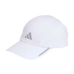 ADIDAS PERFORMANCE Športna kapa RUNNING MESH 4 PANEL CAP srebrno-siva/bela