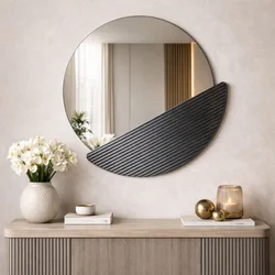 HANAH HOME Ogledalo Crescent Fume