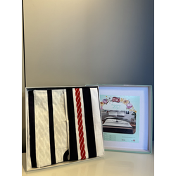 Tac Set posteljine Harbor, 160x220cm, Crno-beli