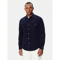 Tommy Hilfiger Srajca Western Corduroy MW0MW45647 Mornarsko modra Regular Fit