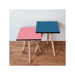 Hanah Home Sklapajući Stočić 2 Komada 2SHP448 - Pink