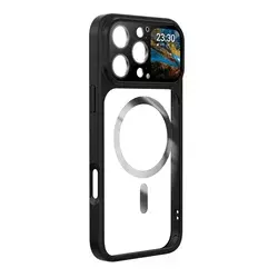 Pametna maska sa ekranom za iPhone 16 Pro Max, Crna