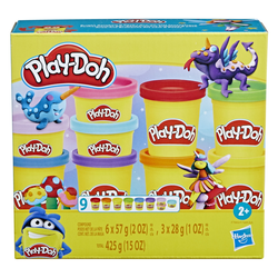 Play doh Set plastelina f7369, 9 kantica