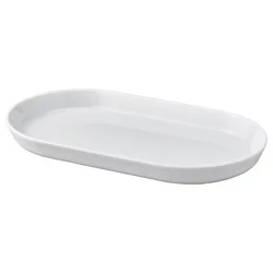 IKEA 365+ Tanjir za posluživanje, bela, 27x15 cm