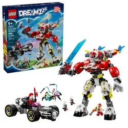 LEGO igračka Lego kocke DREAMZzz Kuperov Tiger Mech i Zeroov Hot Rod Car 9+