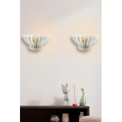 Opviq Zidna lampa E27 Max 40W, Bela