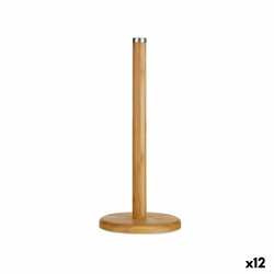 Stalak za Papirnati Ručnik Smeđa Bambus 14 x 32,5 x 14 cm (12 kom.)
