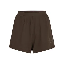 Karl Lagerfeld Hlače Crest temno rjava