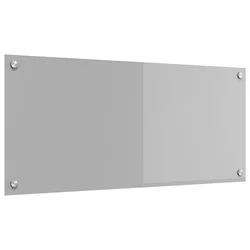 Kuhinjski zid Svijetlo siva 90 x 40 cm Staklo otporno na udarce