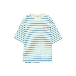 Pull&Bear Majica PACIFIC kraljevo modra / roza / off-bela