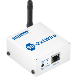 HW-group SD-2x1WireTemperature and humidity monitoring device with Ethernet and WiFi