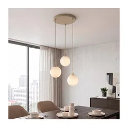 Luster na sajli COSMO 3xE14/10W/230V bež