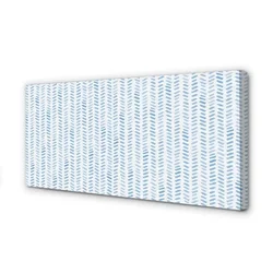tulup.si Slika na platnu Modra črtasto ribja kost 140x70 cm