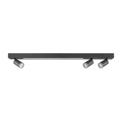 LED plafonsko svetlo PARIS LED/24W/230V + 3xGU10/10W crno