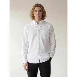 ARMIE Srajca The Johannes Oxford Shirt - White bela