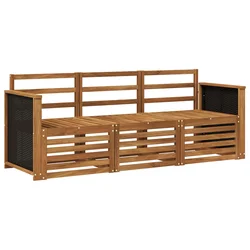 Setovi sofa 3 pcs Čvrsto drvo akacije