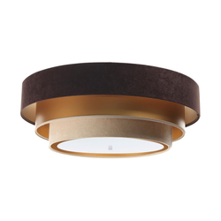 Plafonska lampa TRINITI 2xE27/60W/230V, braon/zlatna/bež