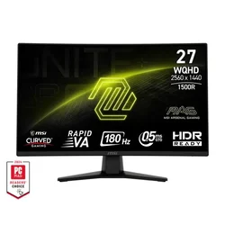 MSI 27 inča MAG 274CQF WQHD 2560x1440 180 Hz zakrivljeni gaming monitor