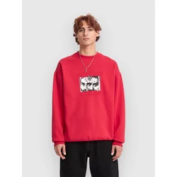 Volcom Stoneye Crew Sweater lifeguard red