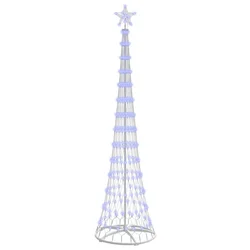 LED božićno drvce s 290 LED svjetlima Plava 250 cm Metal