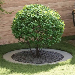 pogodno za ravne drvene prstenove 5 pcs Srebrno O90 / 120 cm