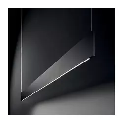 Ideal Lux - LED luster na sajli STEEL LED/24W/230V 3000K CRI 90 120 cm crna