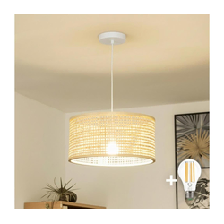 Brilagi - LED luster na sajli CERIA BOHO 1xE27/40W/230V prečnik 40 cm bambus