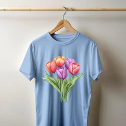 Camiseta Majica sa štampanim printom Cam 956, Unisex, Cijan