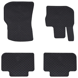 Auto tepih 4 pcs Crna prikladno za BMW X3, X4 2018-4D Aft Guma