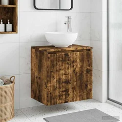 Umivaonik s policom Dimljeni hrast 49,5 x 35 x 63 cm