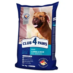 Club 4 Paws Premium suva hrana za pse, Jagnjetina i pirinač, 14 kg