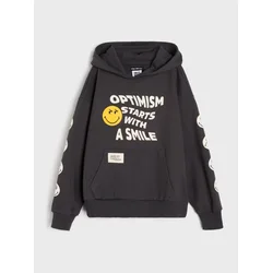 Sinsay - Duks sa kapuljačom sa printom Smiley World - srednjesivo