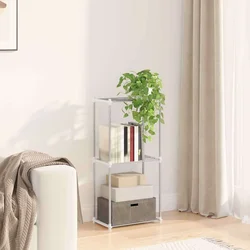 Cijevna polica s pohranom Bijelo 42,5 x 27 x 91,5 cm Aluminij