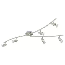 Eglo Magnum-led spot/6, led gu10 6x3w, 6x240lm, nikl-Mat/hrom,