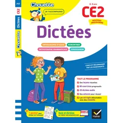 Dictées CE2 - Cahier de soutien nouveau programme
