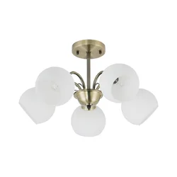 Luster na šipci NESTOR 5xE27/40W/230V mesing