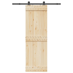 Pribor za klizna vrata 152,5 cm čelični crni