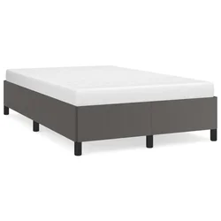 Vidaxl Posteljni okvir siv 120x200 cm umetno usnje