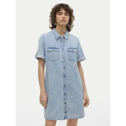 VERO MODA Dolga srajca Jennie  svetlo modra