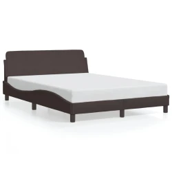 Okvir za krevet Dover tamnosmeđi 140 x 190 cm od tkanine