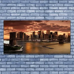 tulup.si Slika na platnu Mesto brooklyn bridge 140x70 cm