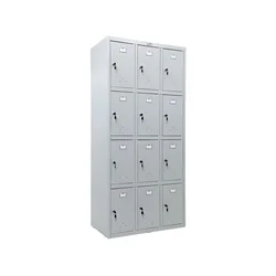 Valberg Kasetni loker LS 34, 183x89x50 cm, Svetlosivi
