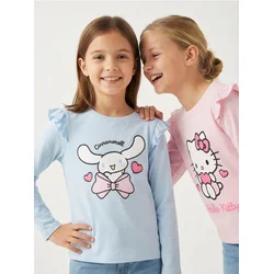 Sinsay - Pamučna majica sa printom Hello Kitty - šareno