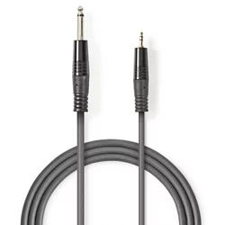 Nedis COTH23205GY30 Stereo Audio Cable 6.35mm muski na 3.5mm muski, 3m, Dark Grey