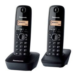 PANASONIC Bežični telefon KX-TG 1612 Duo crni