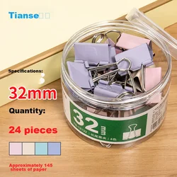 Tianse Kancelarijske štipaljke, 32 mm, 24 komada, Višebojne