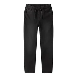 TWO SOON Kavbojke črn denim