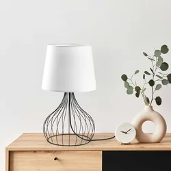 Opviq Stona lampa Telis-5394, 28x28x51 cm, IP20, Crno-bela
