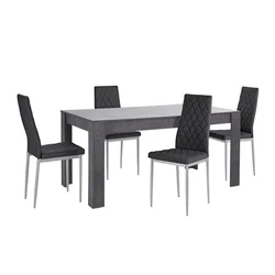 jedilnica set Denton 600 75x90x160cm